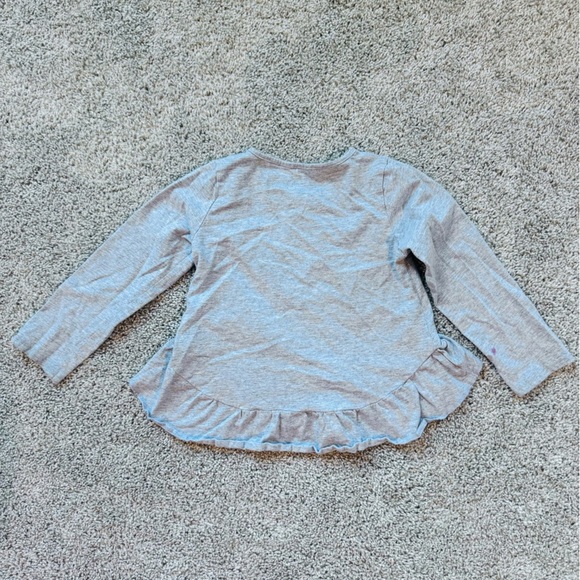 Capelli Girls Long Sleeve Peplum Top inspirational shirt gray– Size 4T - Picture 7 of 7